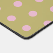 Polka Dot Desk Mat (Goud & Pastel Roze) (Hoek)
