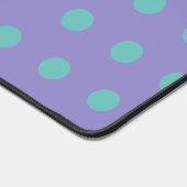 Polka Dot Desk Mat (Lavendel & Aqua) (Hoek)