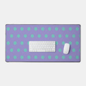 Polka Dot Desk Mat (Lavendel & Aqua) (Keyboard & Muis)