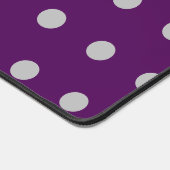 Polka Dot Desk Mat (Pruim & Zilver) (Hoek)