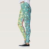 Polka dot Diamond patroon multicolor Leggings (Links)
