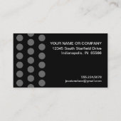 Polka Dot Distress — Monogram N Visitekaartje (Achterkant)