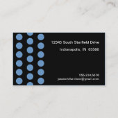 Polka Dot Distress — Monogram R Visitekaartje (Achterkant)