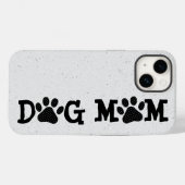 Polka Dot DOG MOM Pawprints Case-Mate iPhone Case (Achterkant (horizontaal))