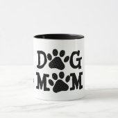 Polka Dot DOG MOM Pawprints Mok (Midden)
