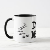 Polka Dot DOG MOM Pawprints Mok (Links)