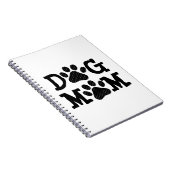 Polka Dot DOG MOM Pawprints Notitieboek (Rechterzijde)