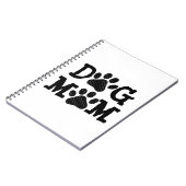 Polka Dot DOG MOM Pawprints Notitieboek (Linkerzijde)