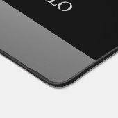 Polka Dot Dog Paw op Silver Pet Grooming Service Bureaumat (Hoek)