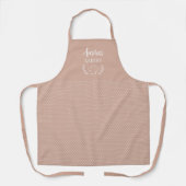 Polka Dot Dusty Pink Apron Bakery of Home Chef Schort (Voorkant)