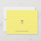 Polka Dot Easter Kaart (Achterkant)