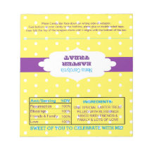 Polka Dot Easter Treat Favor Snoep Wrappers