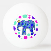 Polka Dot Elephant Ping Pong Ball (Voorkant)