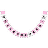 Polka Dot en Baby Voetafdrukken Vlaggetjes (Alle)