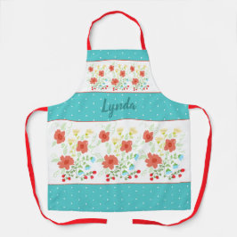 Polka Dot en Bloemen Schort