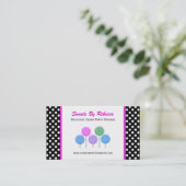 Polka-dot en Snoep Visitekaartje (Staand voorkant)