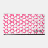 Polka dot en strepen harten bureaumat (Voorkant)