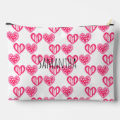 Polka dot en strepen harten etui (Achterkant)