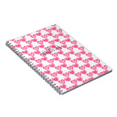 Polka dot en strepen harten notitieboek (Rechterzijde)