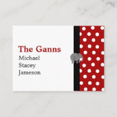 Polka Dot Enclosure Card Informatiekaartje (Achterkant)