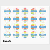 Polka Dot Envelope Seal Ronde Sticker (Vel)