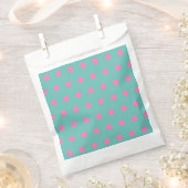 Polka Dot Favoriete Tassen (Aqua & Pink) Bedankzakje (Geknipt)