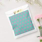 Polka Dot Favoriete Tassen (Aqua & Pink) Bedankzakje (Gezegeld)