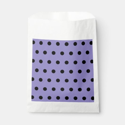 Polka Dot Favoriete Tassen (Lavendel & Zwart) Bedankzakje (Voorkant)