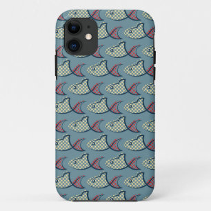 Polka Dot Fish Pattern iPhone 11 Hoesje