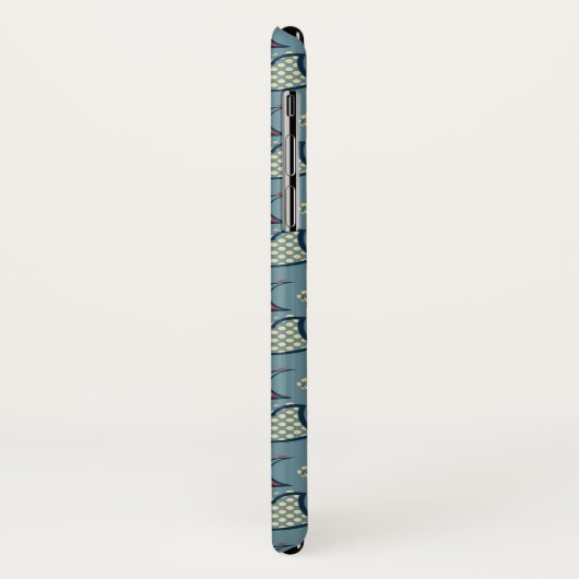 Polka Dot Fish Pattern Case-Mate iPhone Case (Achterkant/links)