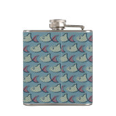 Polka Dot Fish Pattern Heupfles (Achterkant)