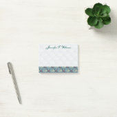 Polka Dot Fish Pattern | Jouw namen toevoegen Post-it® Notes (Kantoor)