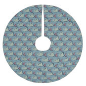 Polka Dot Fish Pattern Kerstboom Rok (Voorkant)