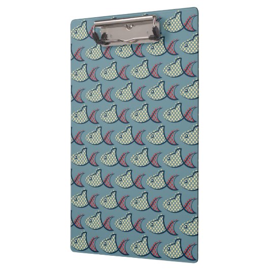 Polka Dot Fish Pattern Klembord (Links)