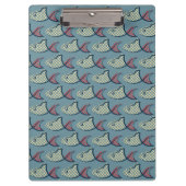 Polka Dot Fish Pattern Klembord (Voorkant)