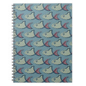 Polka Dot Fish Pattern Notitieboek (Voorkant)