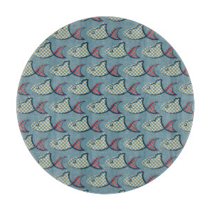 Polka Dot Fish Pattern Snijplank