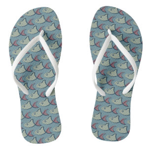 Polka Dot Fish Pattern Teenslippers