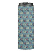 Polka Dot Fish Pattern Thermosbeker (Achterkant)