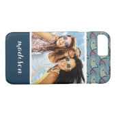 Polka Dot Fish Pattern | Uw foto en naam Case-Mate iPhone Case (Achterkant (Horizontaal))