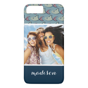 Polka Dot Fish Pattern   Uw foto en naam Case-Mate iPhone Case