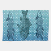 Polka Dot Fish Theedoek (Horizontaal)