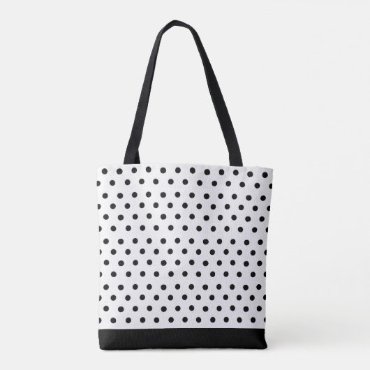 Polka dot floral tas (Achterkant)