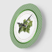 Polka Dot Flower betekenissen - Green Ivy Grote Klok (Hoek)