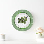 Polka Dot Flower betekenissen - Green Ivy Grote Klok (Huis)