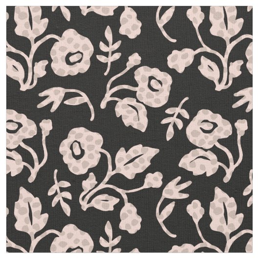 Polka Dot Flower Stof (Close Up)