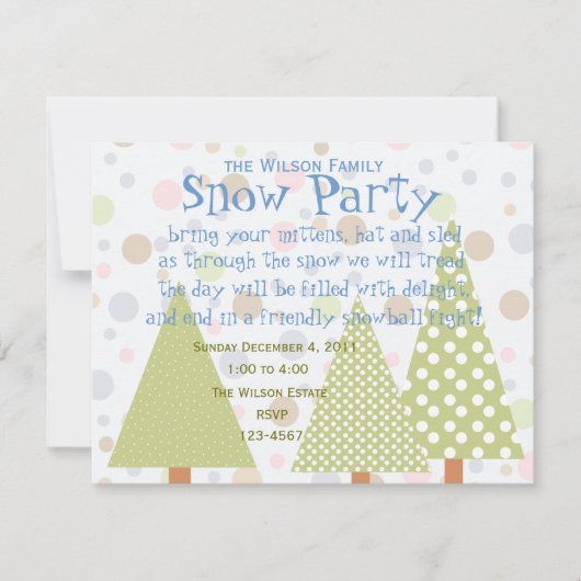 Polka-Dot Forest Kaart (Voorkant)