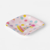 Polka Dot Foto Verjaardag Bord (Gebogen)