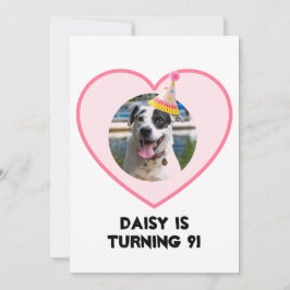 Polka Dot Foto Verjaardag Kaart