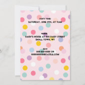 Polka Dot Foto Verjaardag Kaart (Achterkant)